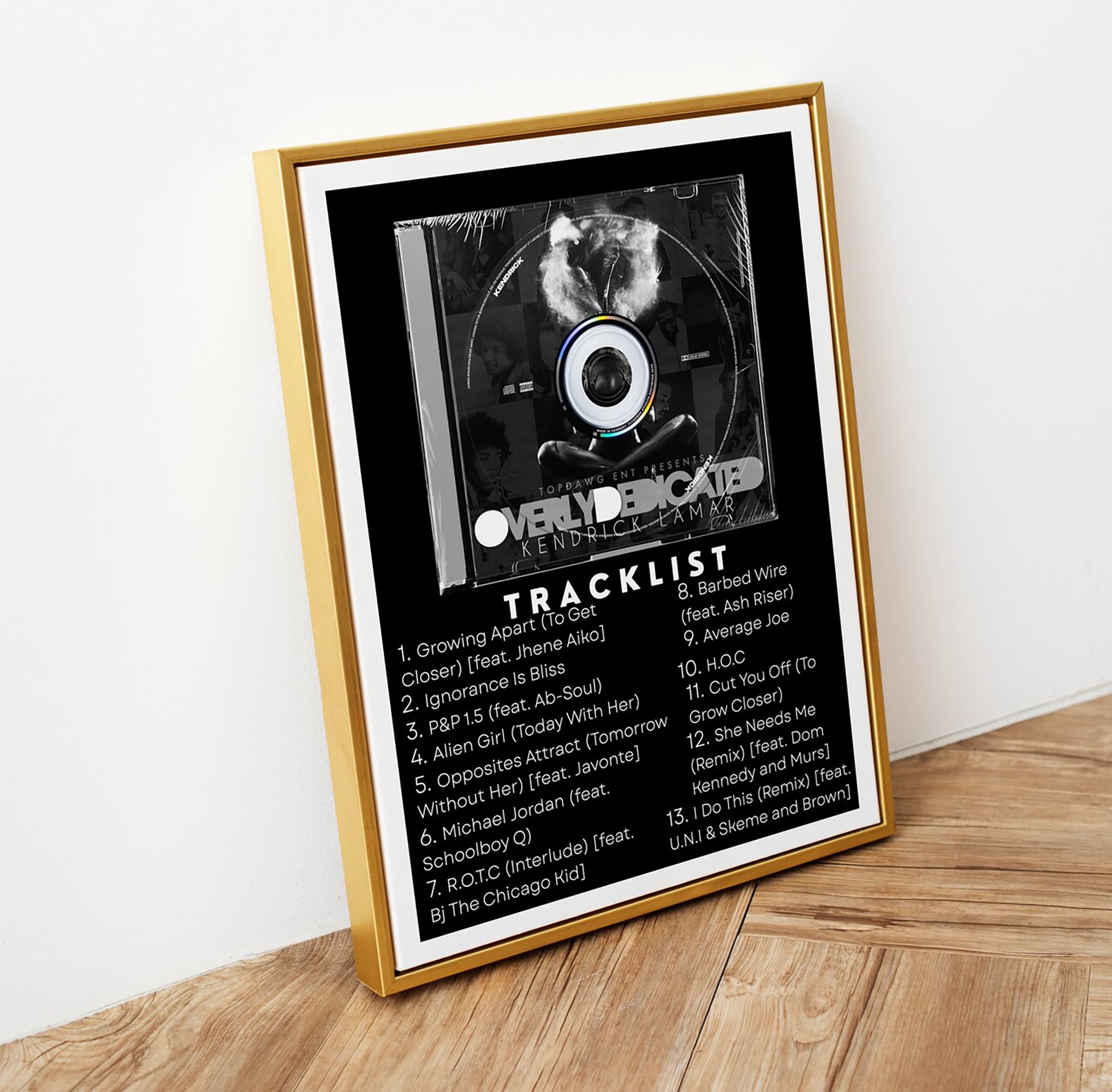 Kendrick Lamar - Overly Dedicated (CD poster)